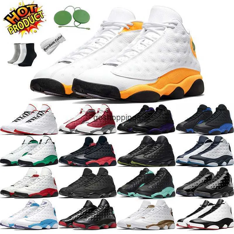 Jumpman 13 OG 13S Butach Bosball Buty Flint Starfish Hyper Royal Obsidian Black Cat DMP Playoffs Playoffs Del Sol Chicago Lucky Green Lakers