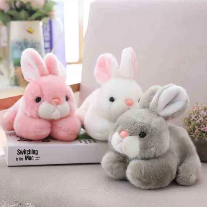 2035cm Rabbit Plush Toy Cute Bunny Plush Stuffed Animals Soft Doll Sofa Pillow Kids Toys Birthday Present For Ldren J220729