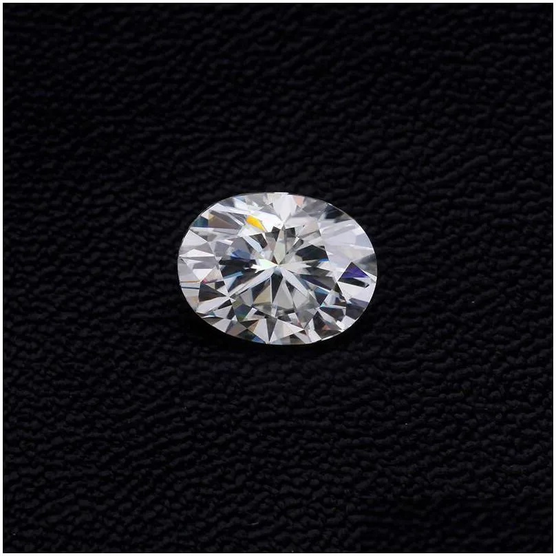 Luźne kamienie szlachetne 3x510x14mm biały d Color VVS1 Owalny Kamień Moissanite z GRA Certyfikat Drop dostawa biżuteria Dhgarden Dh6xa