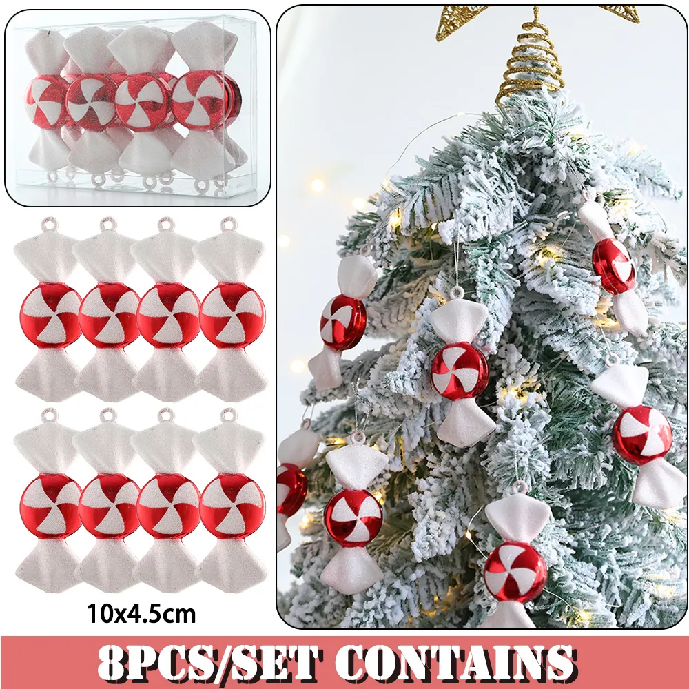 Decoracion Arbol De Navidad 10149 Piezas De Relleno De Jarrón De Navidad,  Cuentas De Bastón De Caramelo, Cuentas De Perlas De Caramelo Flotantes,  Centro De Mesa Con 9 Velas, Cuentas De Gel, image size:1000x1000