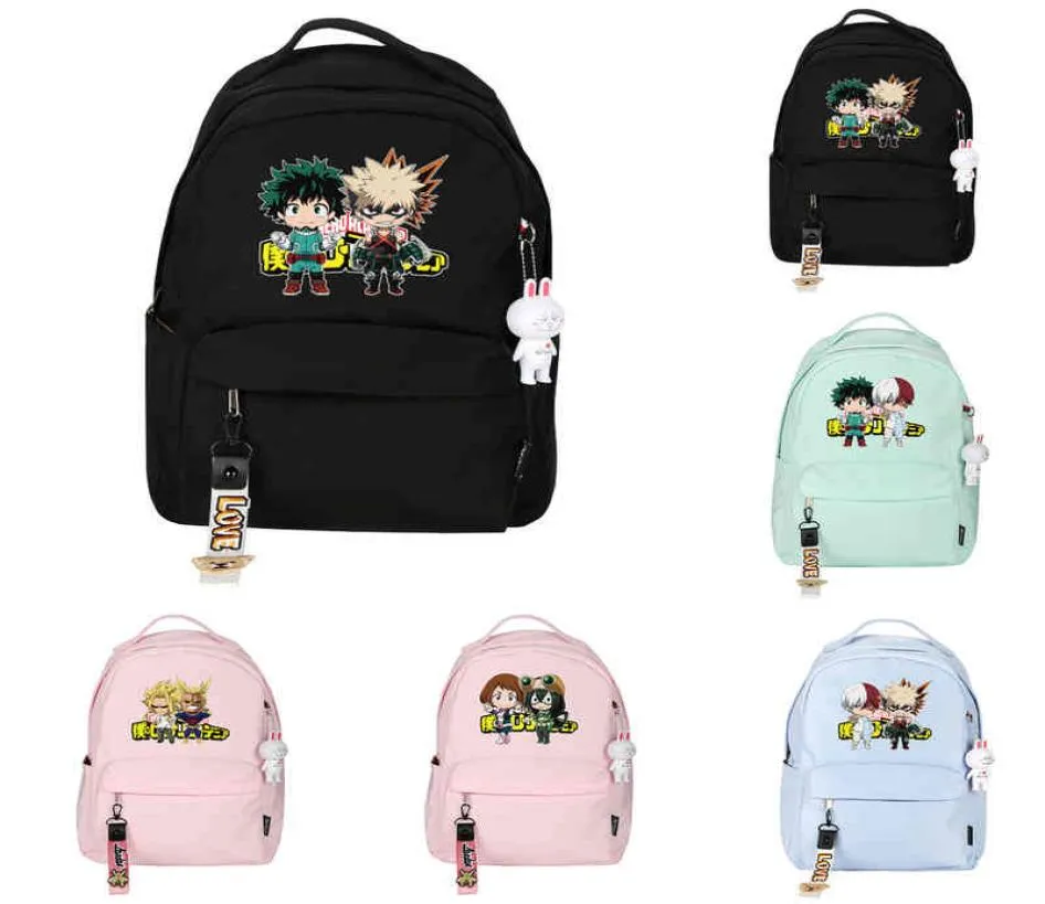 My Hero Academia Backpack Bag Bag Cosplay Mha Bookbag Para Niños Niñas