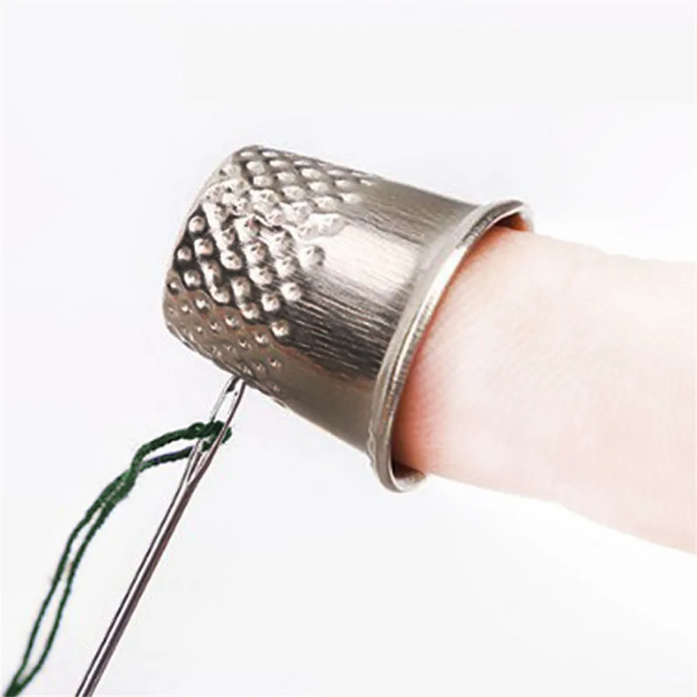 Factory Tin Punch Tools Fabric Sewing Thimble Finger Metal Sewing Protector  For Crafts Silver Quilting Thimbles Shield Hand Sew Embroidery Needlework  From Dianz, $0.1