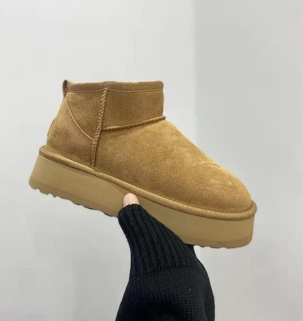 Kobiety Ugly Ug Ultra Mini Australia WGG Buty platformowe Tazz Kaptaki Winter Warm Tasman Tasman Low-Top But Slip-On Fur Fur Botki Snow Size 35-42 #D 57K8 #