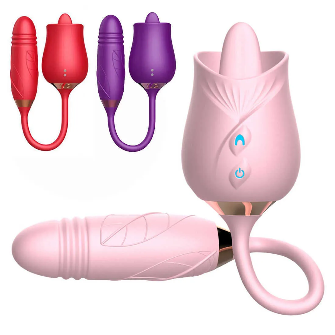 Vibrators 2022 New Rose Girl Anniversary Birthday Gift Massage Usb Charging Vibrating Egg Masturbation Sex Toy_voghion.com