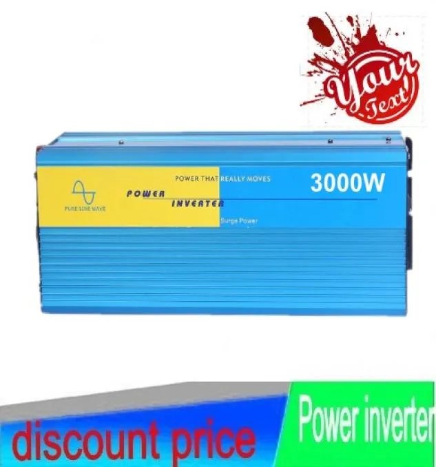 3000 Watt Pure Sine Wave Inverter DC to AC Power Inverters 6000W Peak Power 3000W Off Grid Wind Solar System Inverter3514322