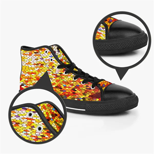 DIY aangepaste schoenen klassiek canvas skateboard casual accepteren drievoudige zwarte aanpassing UV printen laag gesneden heren dames sport sneakers waterdicht maat 38-45 kleur819