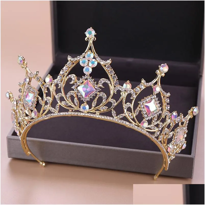 Bijoux De Cheveux De Mariage 2021 Or Princesse Chapeaux Chic Diadèmes De Mariée Accessoires Superbes Cristaux Perles Mariage Et Couronnes Dhgarden Dh0Lc