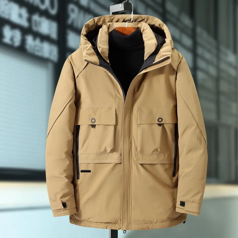 Parkas Thickened Cotton Plus Size Down Cottonpadded Jacket Winter Loose Men s Fat Man Extralarge Coat 221125