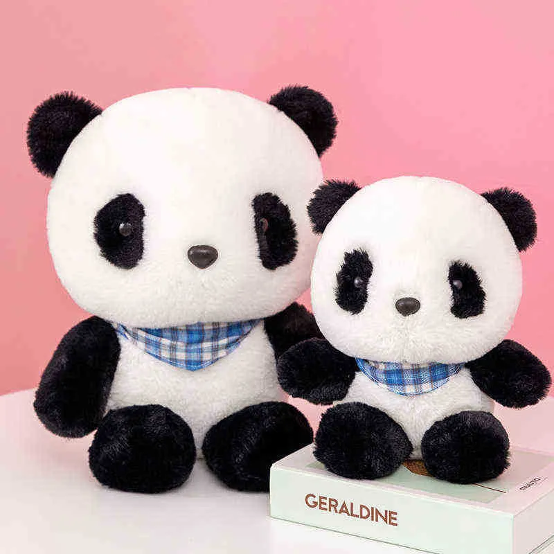 2332cm Panda Plush Doll Cartoon Cuddly Toy Panda Bear Toy Peluche for Ldren Soft Cushion ldrenベビーギフトJ220729