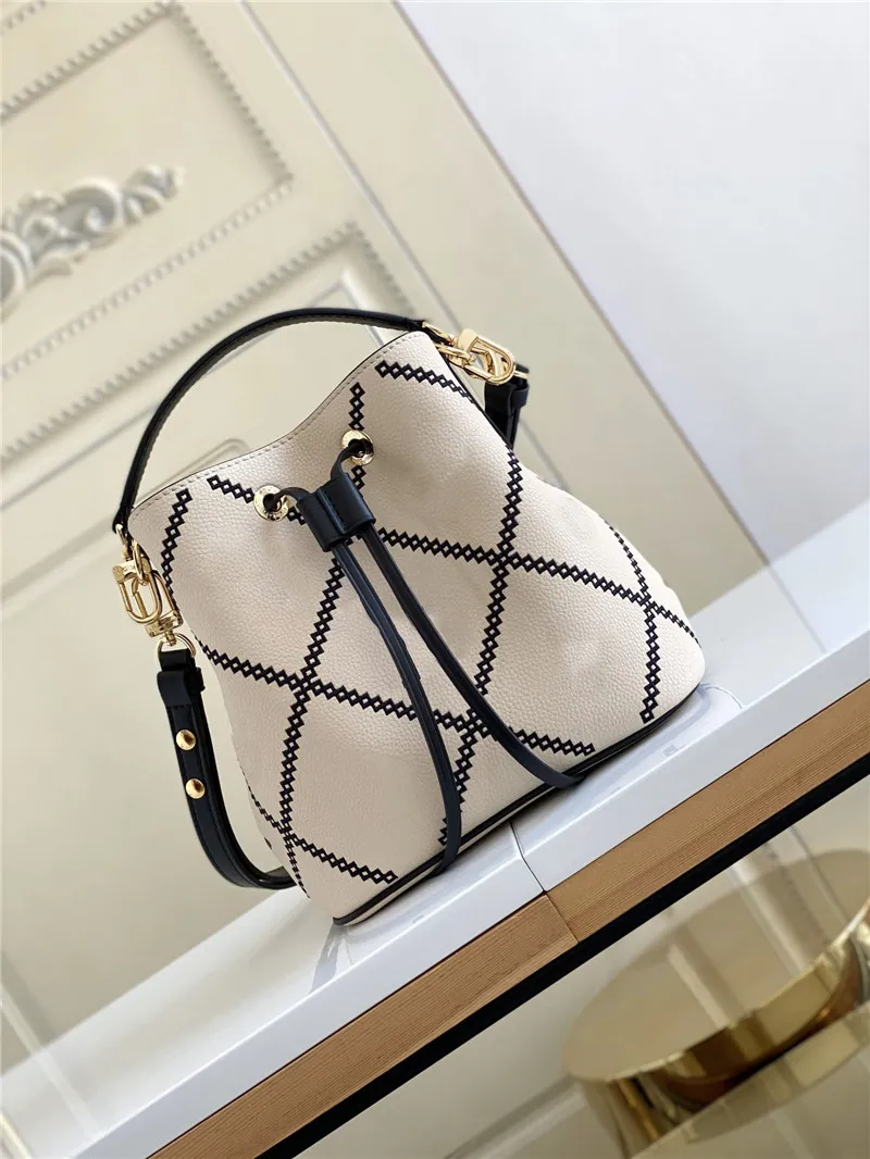 Designer Luxury M44022 Borsa a tracolla Neonoe Malletage M46023 Borsa a tracolla crema Marrone 7A Migliore qualità