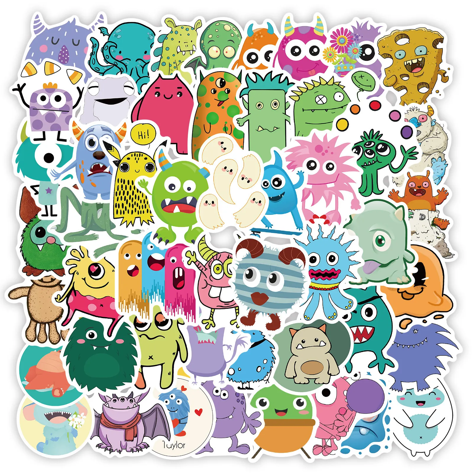 Adesivi giocattolo per bambini 1050PCS Cartoon Little Monsters Graffiti per Kid Laptop Valigia Chitarra Skateboard Impermeabile Decalcomanie Sticker 221125