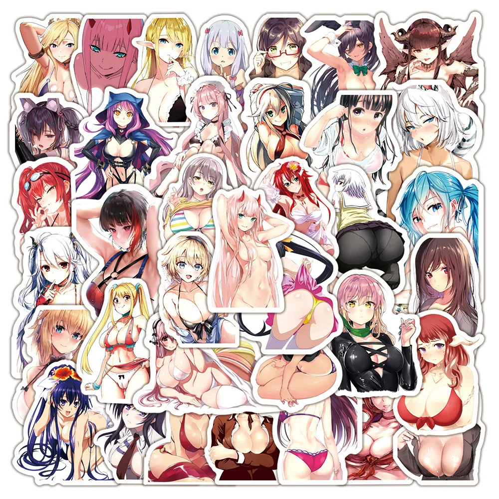 Autocollants pour enfants 103050100pcs Anime Hentai Kawaii Sexy Bunny Girl Waifu Téléphone Skateboard Guitare Guitare Cool Autocollant 221125