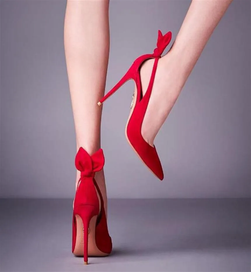 Chaussures Parfaites Officiel Aquazzura Deneuve Pompe 105 Bow