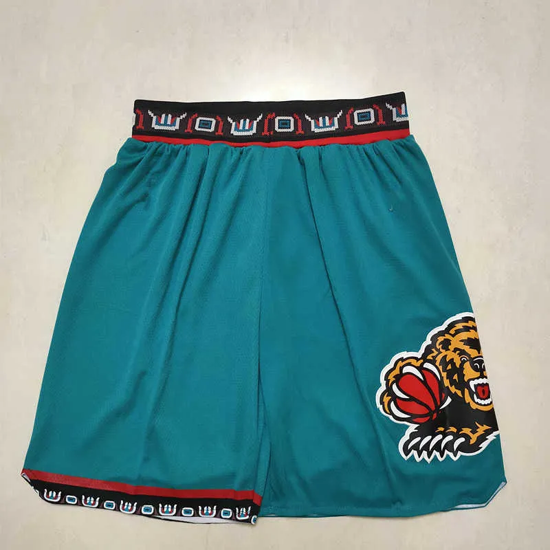 Memphis Grizzlies Throwback Dark Blue Basketball Shorts With