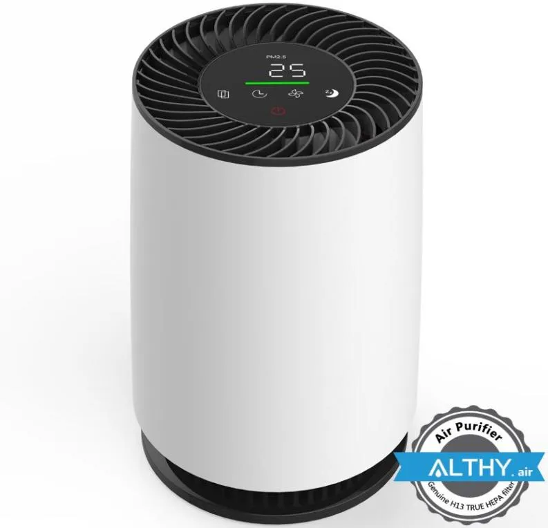 Air Purifiers ALTHY A12 Purifier Cleaner H13 TRUE HEPA Filter Remove 99 Smoke Dust Mold Pollen Odor For Home Allergies Pets Smo