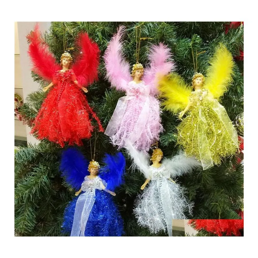 Decorazioni natalizie Decorazioni natalizie Bambola angelo Merry Navidad per la casa Ornamento natalizio Natale Natal 2022 Anno Decornatale Dhvqg