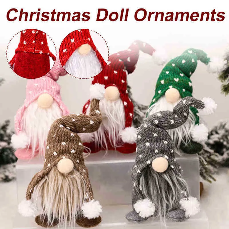 Nouveau Durable Gnomes De Noël En Peluche Père Noël Pop Xmas Gonk Nain Elfe Décor Cadeaux Ornements Approprié Boutique Fenêtres Intérieur Extérieur Utilisation J220729