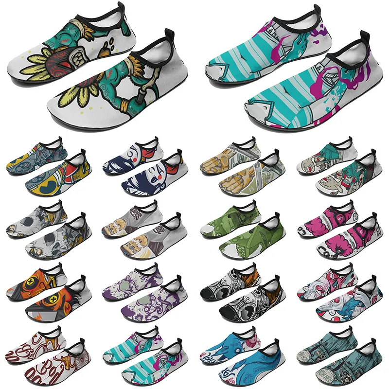 Homens Mulheres Sapatos personalizados Sapatos de água Diy Moda de tênis personalizados Multi-Colored346 Mens Outdoor Sport Trainers