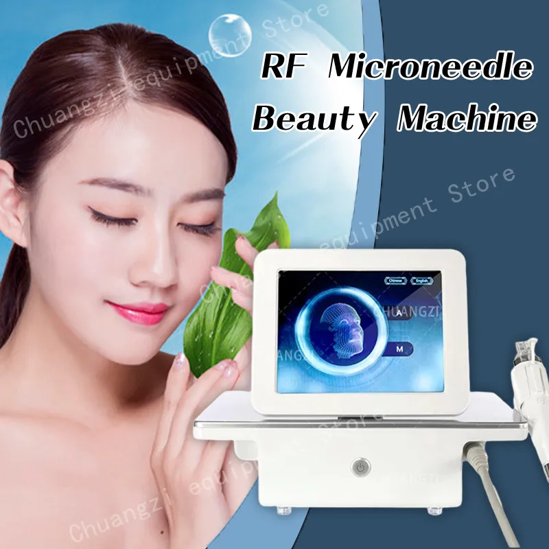 Face Lifting Machine Radio Frequency Micro Needle Fractional RF Gold Rf Microneedle Acne Scar Stretch Removal Portable Household Beauty Instrument