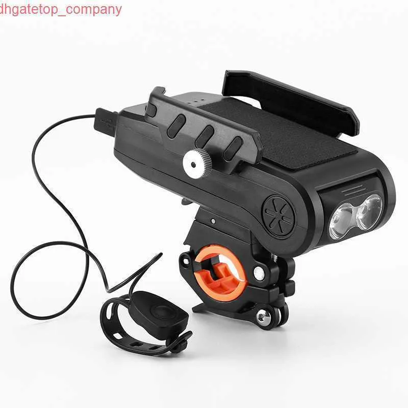 Carro novo LED de lanterna de bicicleta de bicicleta recarreg￡vel LED de lanterna 4 em 1 em 1 bike hold hold power power biciclo