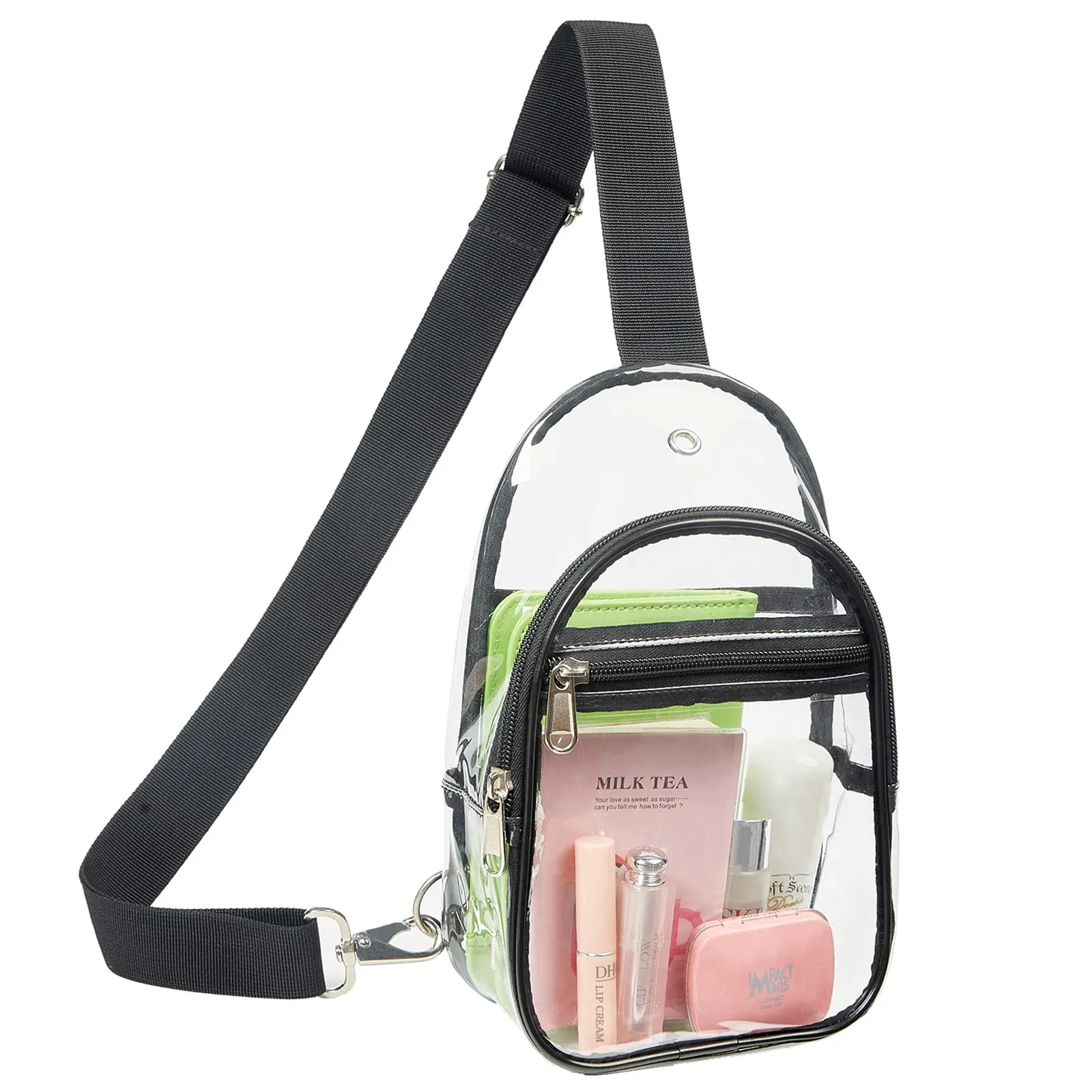 Inne torby Clear Sling Stadium Appd Mały plecak klatki piersiowej Crossbody dla mężczyzn Kobiety Czarne dostawa Pvc Pvc Clear Sport Waterproof Worbroof Bag