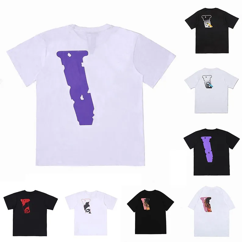 V Lones Mens T-shirts Projektanci Kobiety Lato luźne koszulki hip-hopowe marki mody