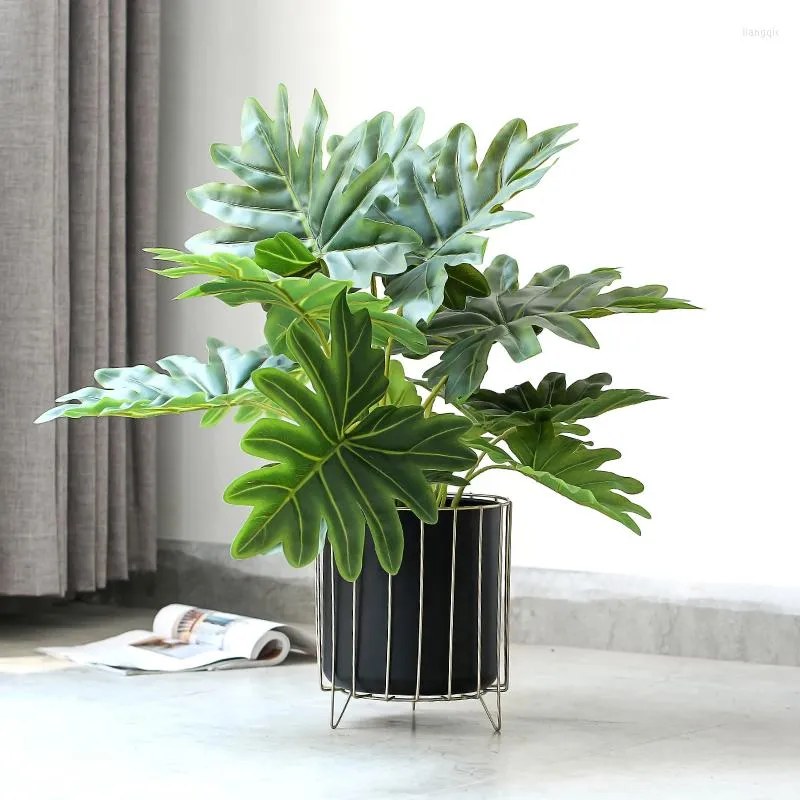 Dekoracyjne kwiaty Symulacja wyposażenia domu Zielony bonsai salon narożny podłoże sztuczne zieleń sztuczne rośliny do wystroju