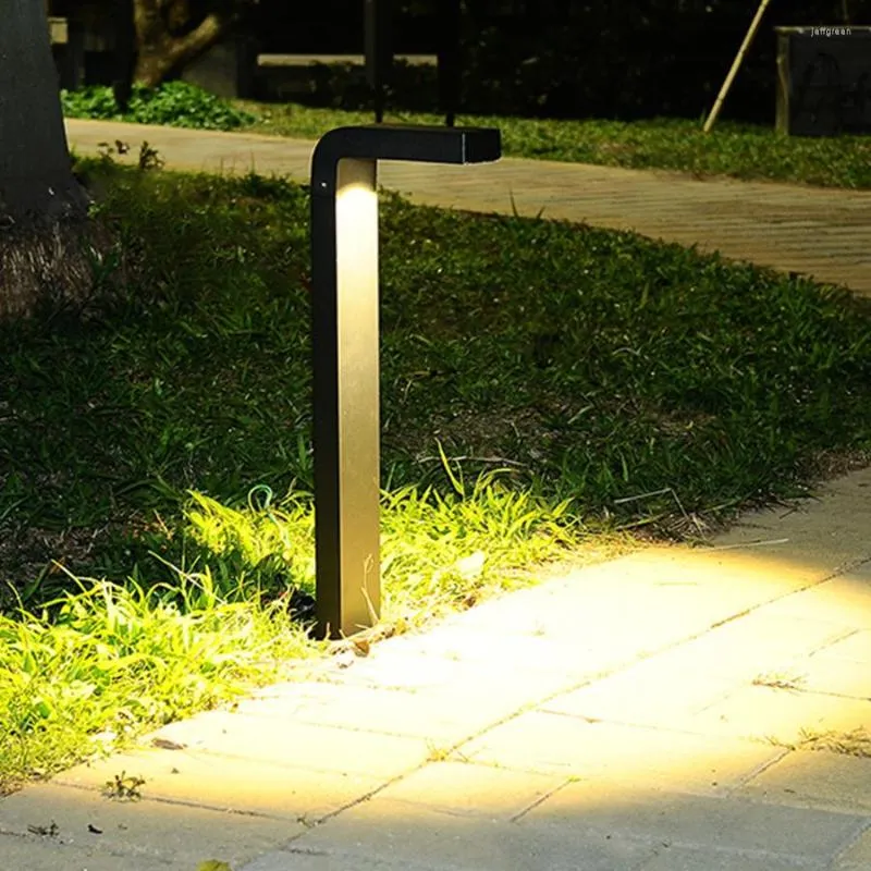 Thrisdar Outdoor Garten Rasen Pfosten Lampe 7 geformt Villa Landschaft Hinterhof Weg Säule Licht wasserdichte Pole Poller