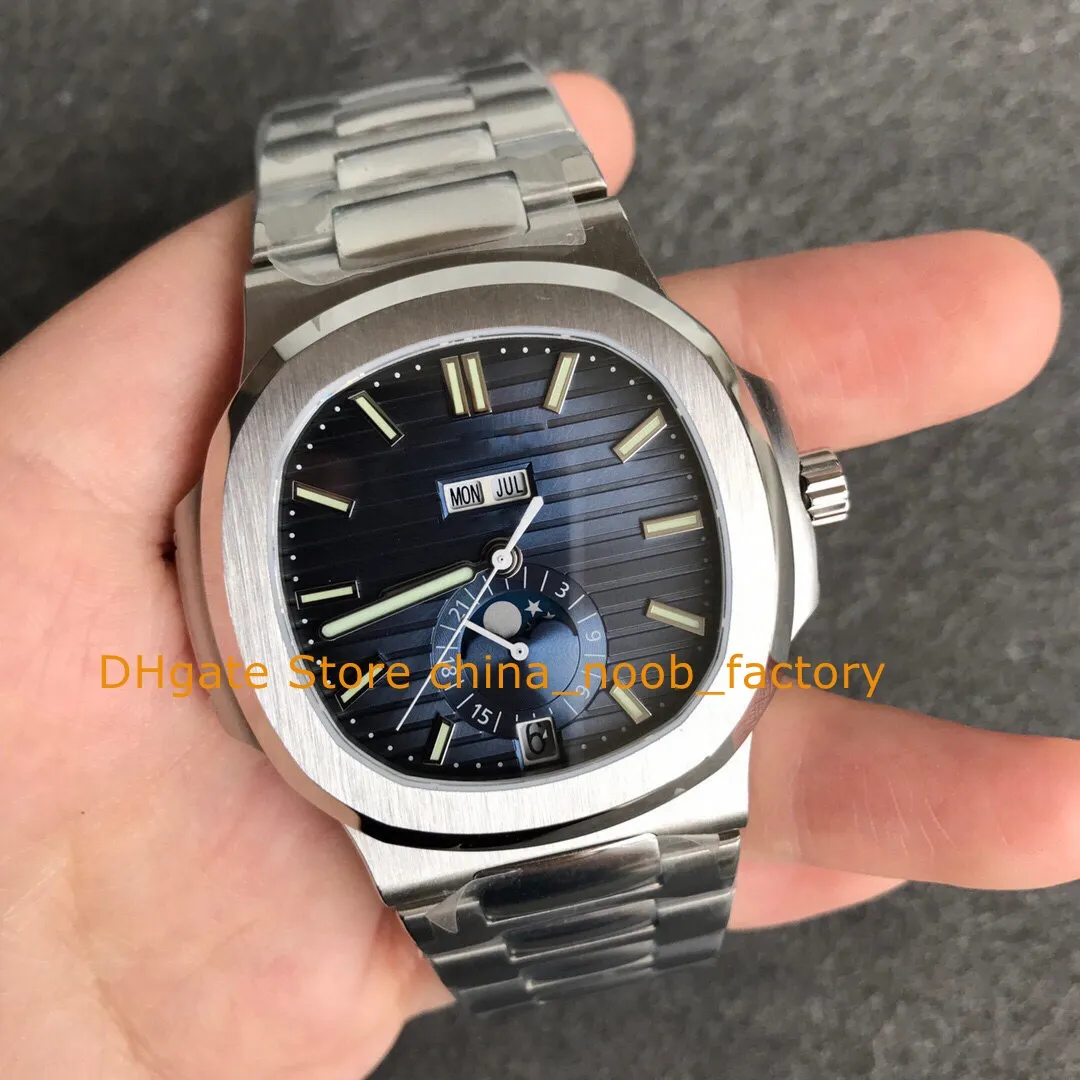 3 kolorowe automatyczne zegarki dla mężczyzn 40,5 mm Blue Dial 904L Bransoletka ze stali nierdzewnej 5726 Męskie sport 5726/1A 324 S QA LU 24H/303 GR Factory Mens Mechanical Watch