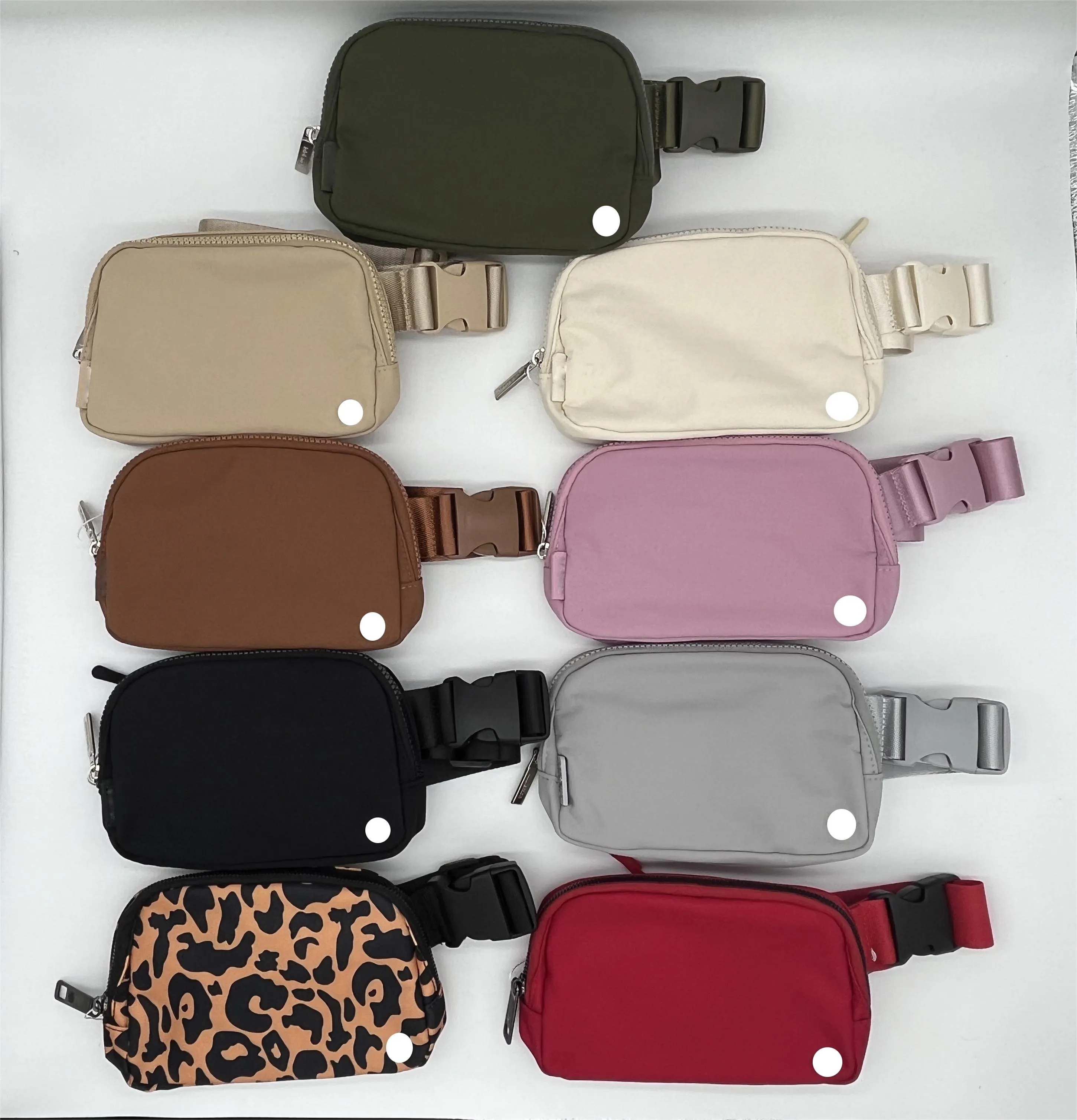 ￖverallt Lu Belt Bag Outdoor Sport Yoga Midjep￥se Kvinnor M￤n Gym Elastisk justerbar rems Zipper Fanny Pack Risei Wholesale Lu Bag