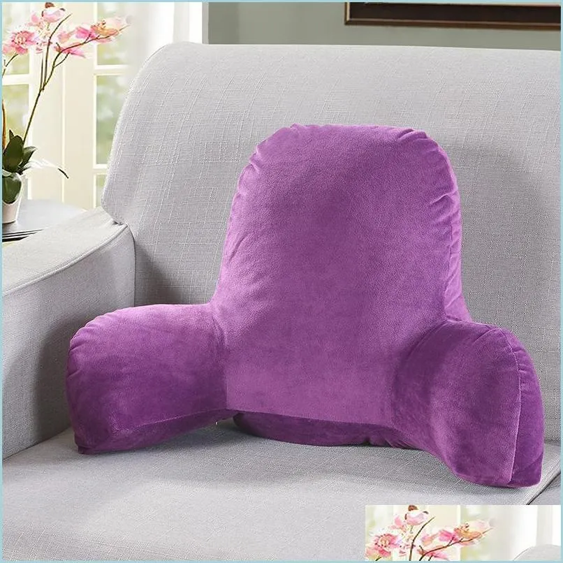 Cushion/Decorative Pillow Sofa Cushion Back Pillow Bed Plush Big Backrest Reading Rest Lumbar Support Chair With Arms Home Decor 201 Dhlac