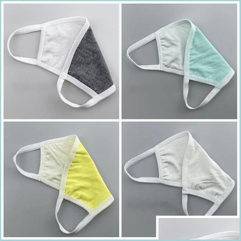 Masques de créateurs Masque de brume domestique Earloop Design Respirateur Couleur aléatoire Anti-éclaboussures UV Poussière et sable Protection Visage Bouche Ma Dh5Qs