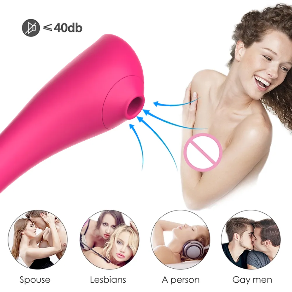 Masajeador de cuerpo completo Juguete sexual juguetes masajeador Vibrador Succión flexible femenina con 7 succiones y 7 s Control remoto Estimulación del punto G Juguete para adultos para mujeres Parejas A072 XVJL