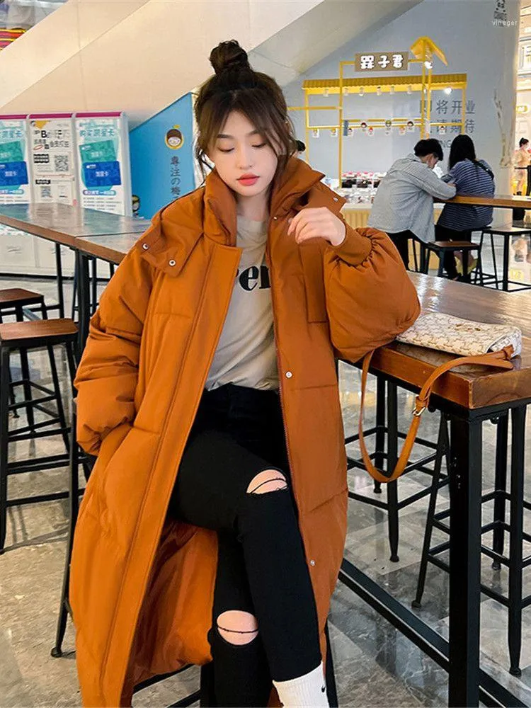 2022 Womens Thick Cotton Trench Coat Womens Winter Parka With Over The