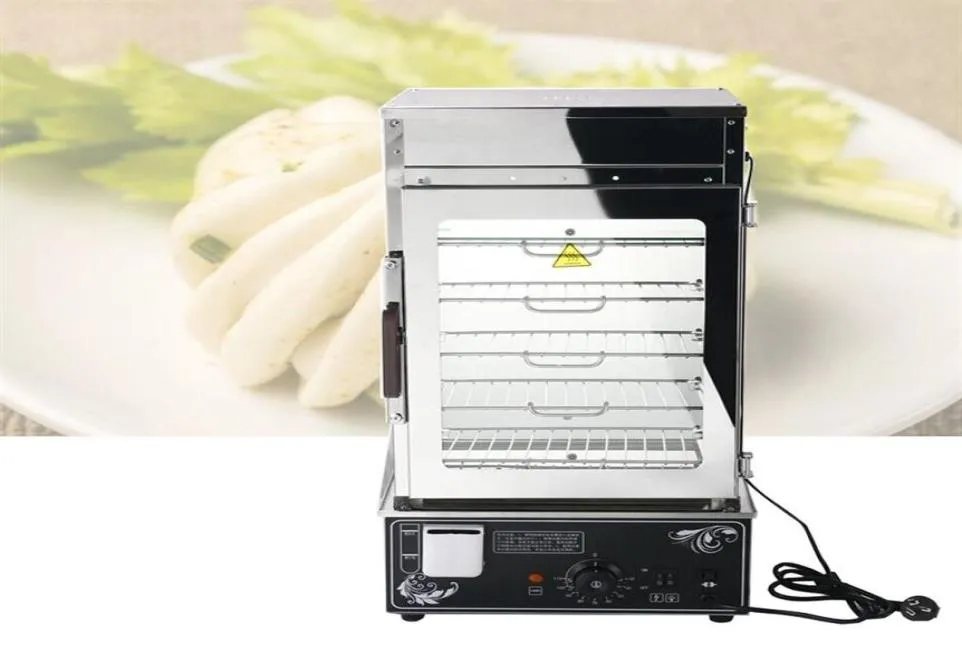ce Large 5 Layers Steamed Stuffed Buns Cabinet Square Steaming Machine Electric Heating Steamer Display Cabinet333I