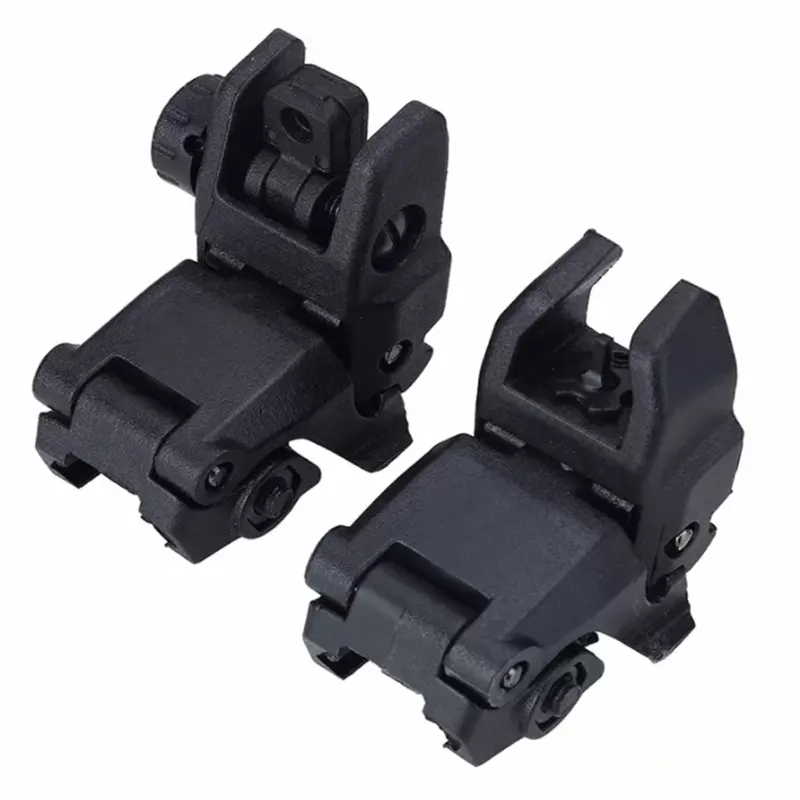 Accessori per la decorazione del modello di binario di guida per forniture per feste da 20 mm Pieghevole anteriore / posteriore Flip Backup Sights BUIS Set 2 PCS LK376