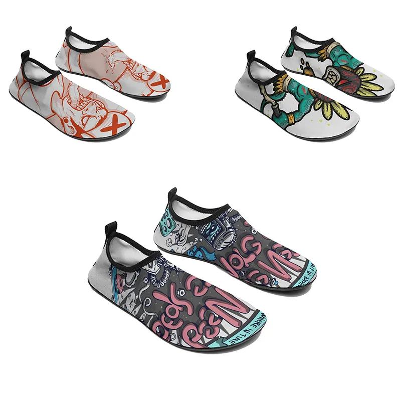 GAI Hommes Femmes DIY Custom Designer Wading Chaussures Low Top Skateboard Blanc Personnalisation UV Impression Sport Baskets Xuebi 100-250144