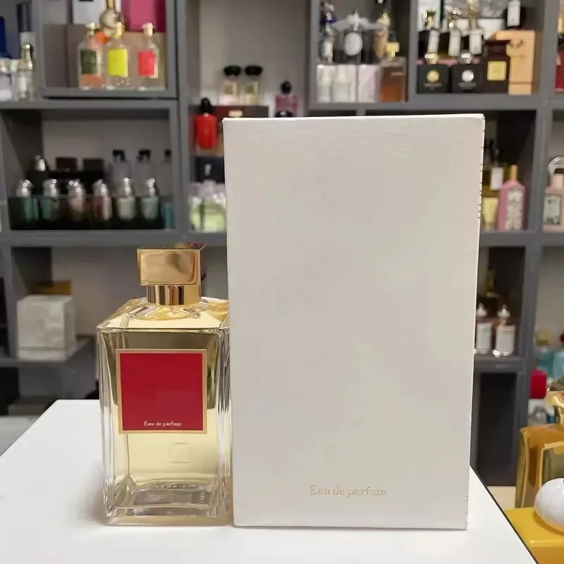 MFK Maison Francis Baccara Masion Rouge 540 Parfym 200 ml Extrait Eau de Parfum Unisex Fragrance God lukt Lång tid lämnar kroppsdimma Hög version Kvalitet 487