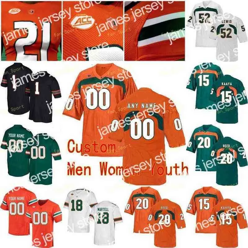 American Football Jersey: Miami Hurricanes, Irvin, Walton, Walford