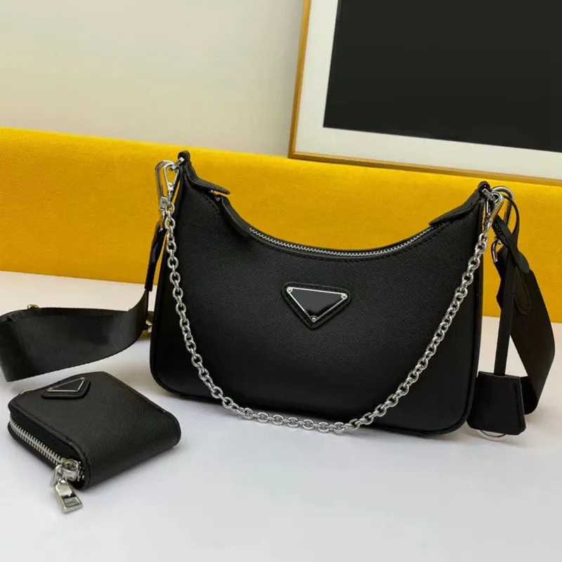 Designers Bags triangle Hobo Chain Bag PU Handbags Chains Luxurious Handbag For Women Fashion Shoulder Bag crossbody Stuff Sacks