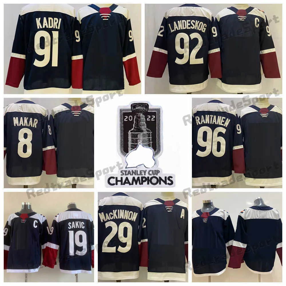 2022 Stanley Cup Champions 96 Mikko Rantanen Hockey Jerseys 8 Cale