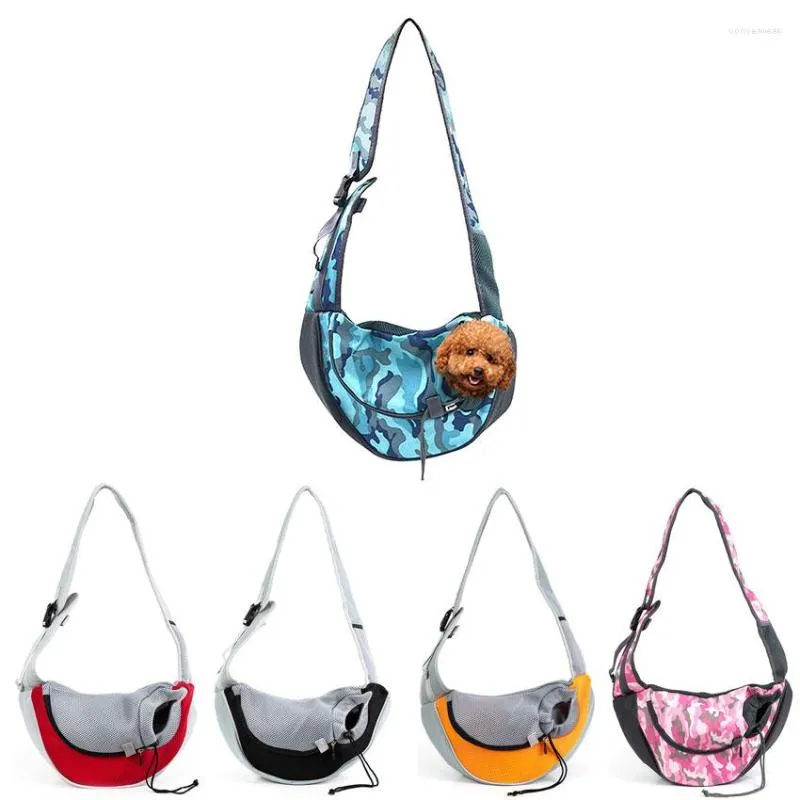 Coprisedili per auto per cani Borsa per trasportini per gatti Borsa da viaggio per esterni Borsa a tracolla in mesh traspirante antivento Oxford Backage Sling Comfort Tote