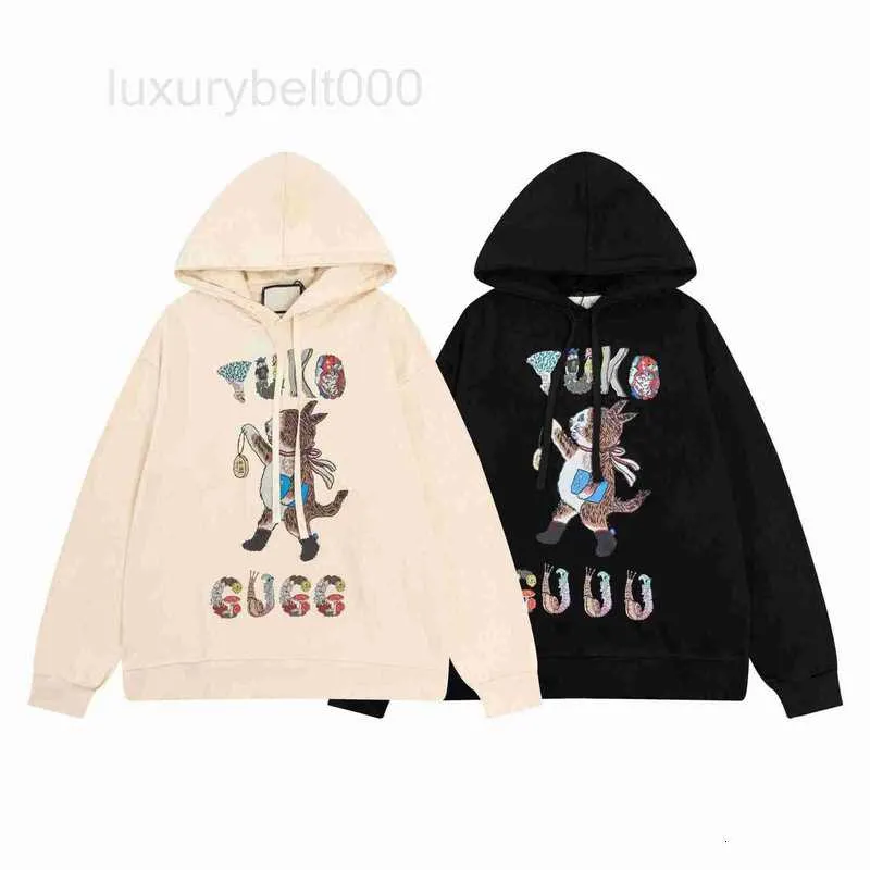 Heren Hoodies Sweatshirts Designer G Hooded Sweater voor mannen en vrouwen dezelfde grappige kat Casual hoodie ins top vdyc