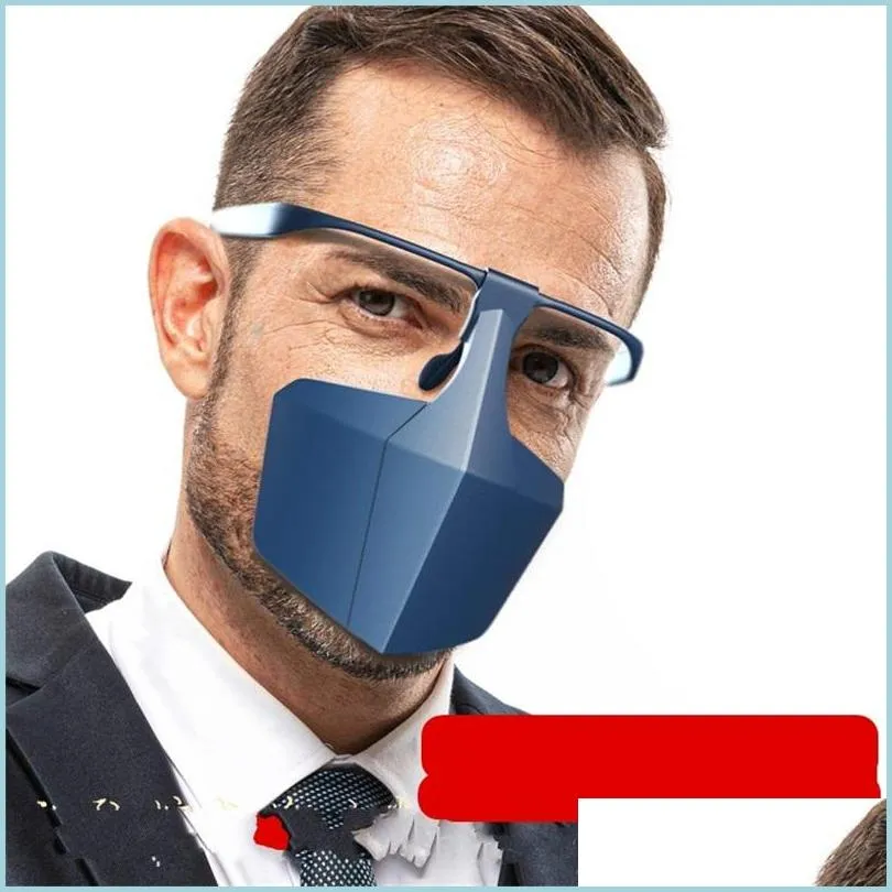 Designer Masks Adt Masks Unisex Face Shield Mask Spectacle Type Splash Proof Anti Droplet Quarantine Protective Fashion 5Ws Uu Drop Dhloo