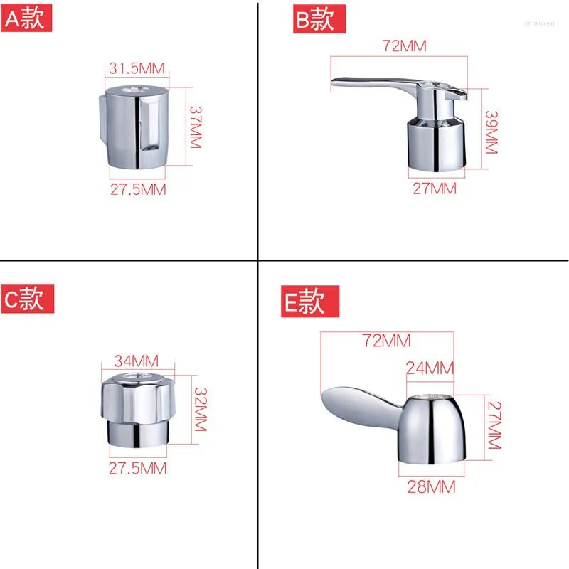 Robinets de cuisine, interrupteur de lave-vaisselle et accessoires d'eau froide, filtre de robinet chromé, pièces de rechange, ensemble de poignée 1 pièce