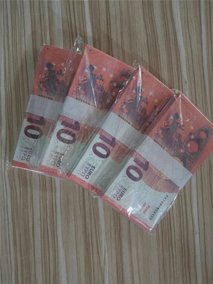 L01295 Фальшивые деньги банкноты банкноты запрет на сборник QJSB Поддельный евро подарки 10 счетов.