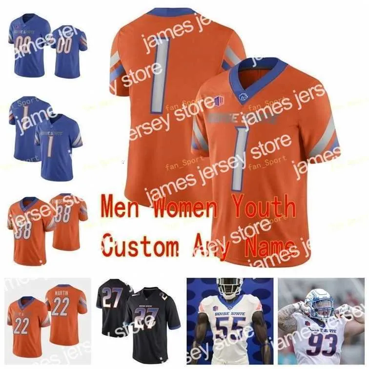 American College Football Wear Nik1 NCAA College Jerseys Boise State Broncos 27 Jay Ajayi 34 Robert Mahone 38 Leighton Vander Esch 4 Brett Rypien Custom Football Stit