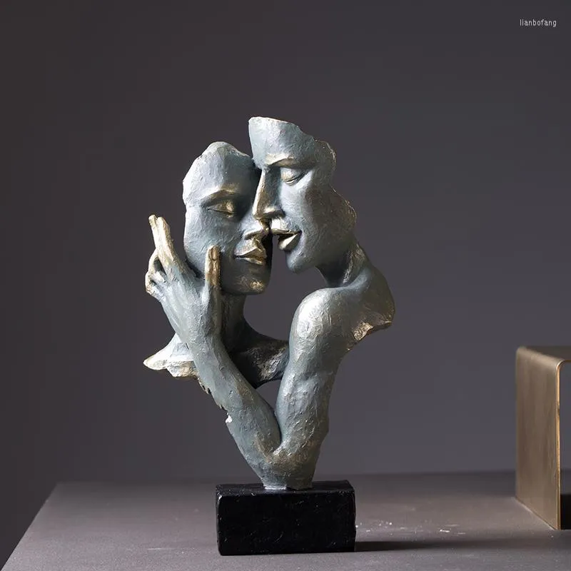 Dekorative Figuren moderne Statuen kreative abstrakte Gesichter Kunst Wohnzimmer Antike Hausmöbel und Dekorationen in Nordeuropa