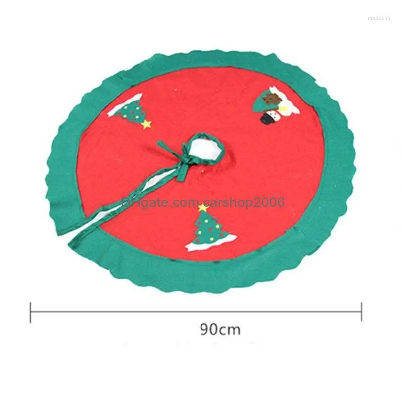 クリスマスの装飾クリスマスデコレーションツリーエルパーティーオーナメントホリデーサプライデコレーション装飾不織布ミニ鹿スカートドロップdhzjw