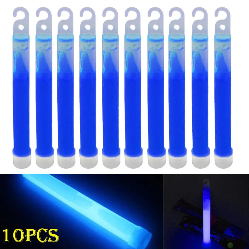 Novel Games 10st 6inch Industrial Grade Glow Sticks Light Stick Kpop för festcampingljus Glödstick Chemical Fluorescerande stjärnor Shine 221125